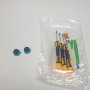 XBOX 360 One Series S/X Dark Grey/Blue Analog Thumb Sticks And Controller Tools